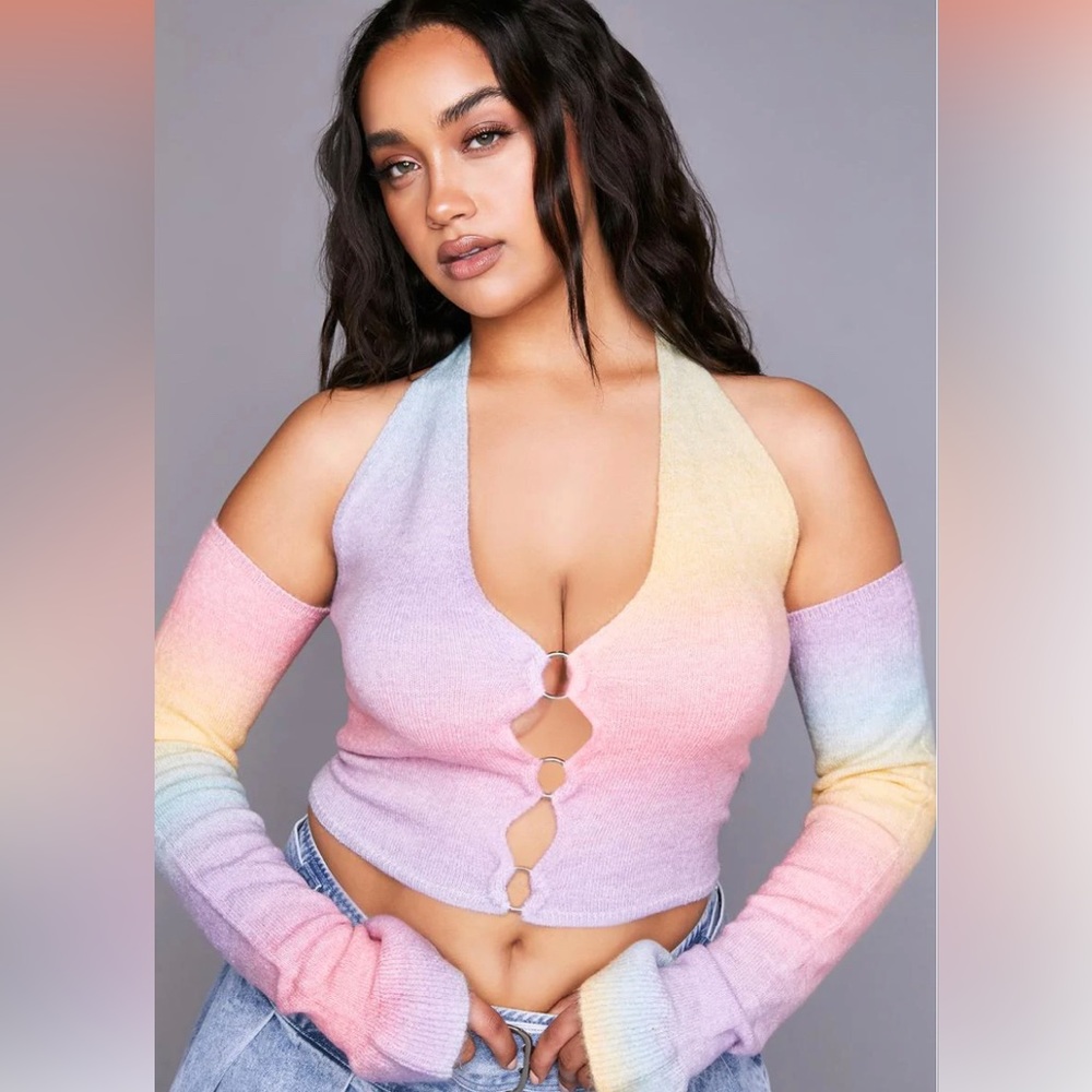 Poster Grl X Dollskill Crop Top/Halter Top Size:1X